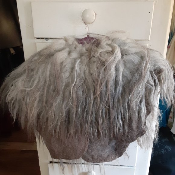 *Dajana Heremic* ONE of a KIND Wild Wool Felted Collar - Picture 2 of 3